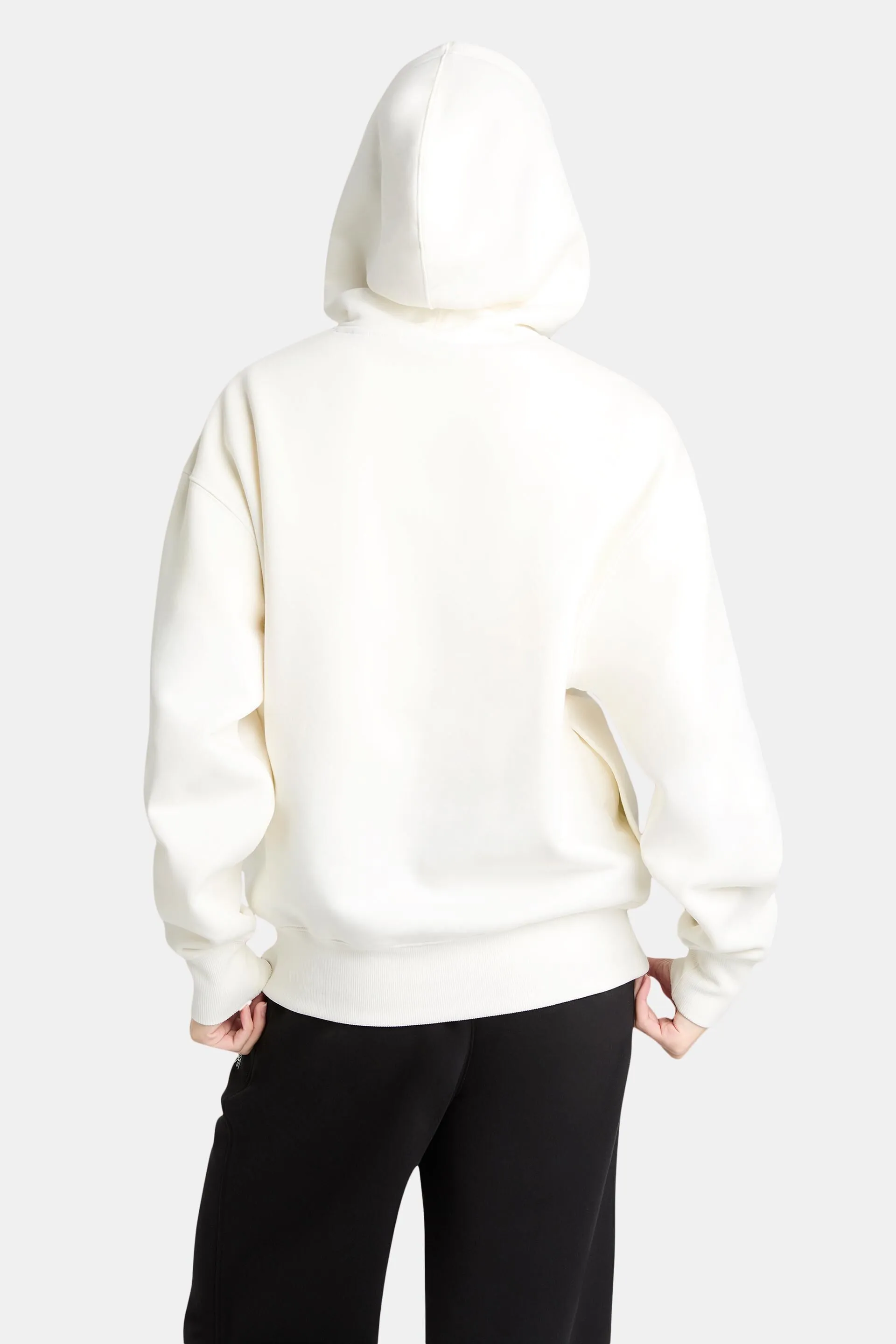 Felpa con cappuccio in pile con logo unisex