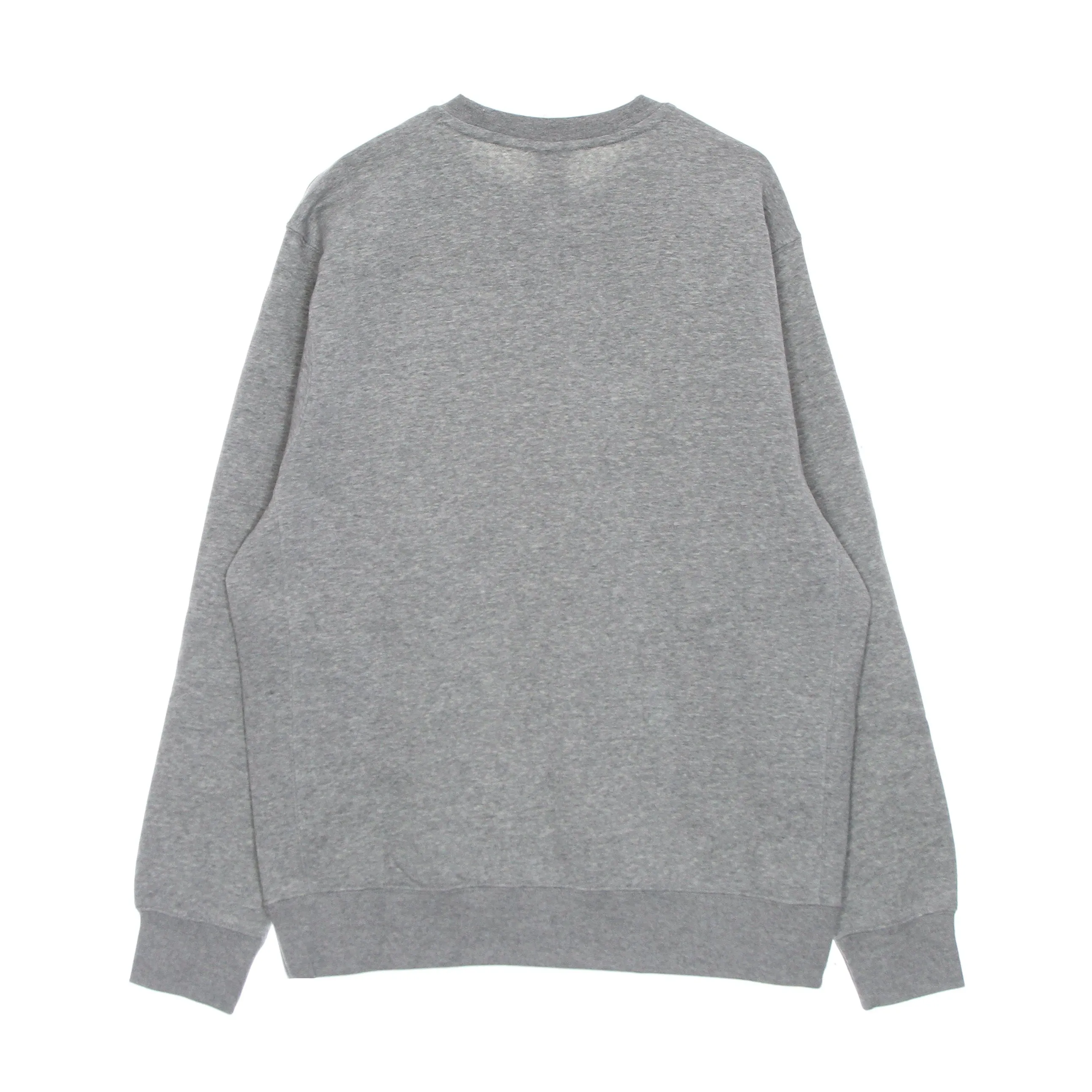 Felpa Girocollo Uomo Club Crew Bb Dk Grey Heather/white