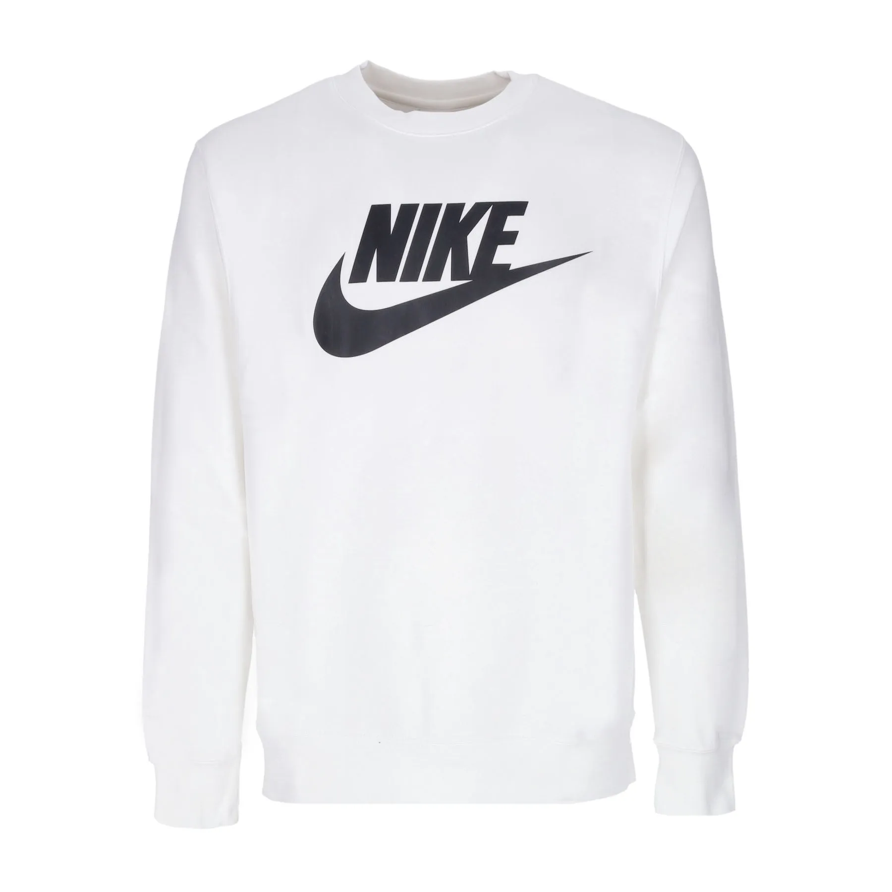 Felpa Girocollo Uomo Sportswear Club Bb Graphic Crew White