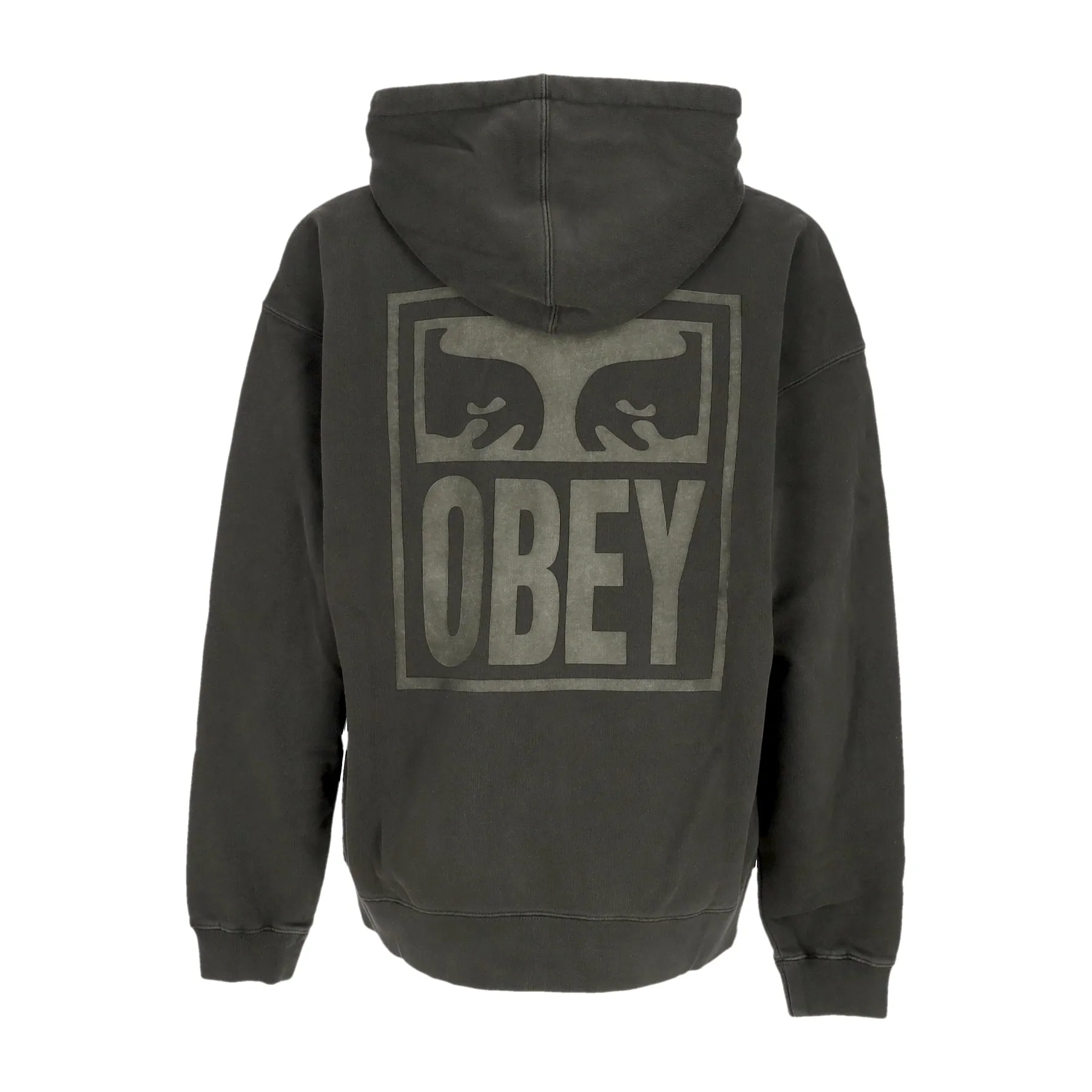 Felpa Leggera Cappuccio Uomo Pigment Eyes Icon Extra Heavy Hoodie Pigment Pirate Black