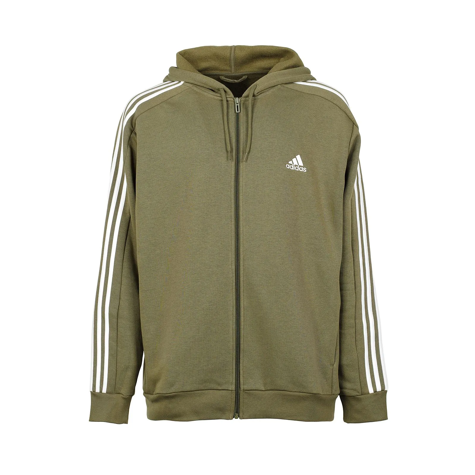 Felpa verde con zip e logo