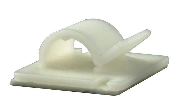 Fermacavo RS PRO in Nylon, Ø fascio 7mm max, 25 x 25 x 10.3mm, autoadesivo