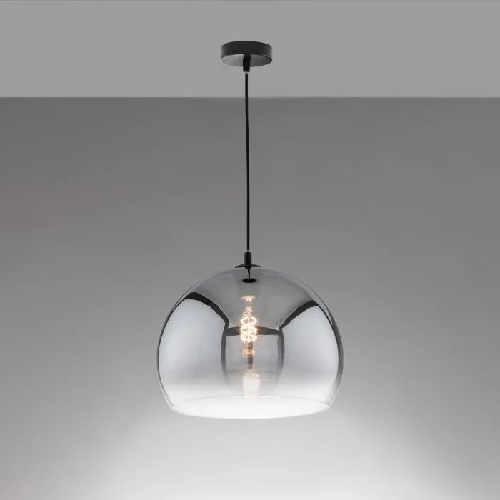 Fischer & Honsel Amos Lampadario a sospensione Nero, 1-Luce
