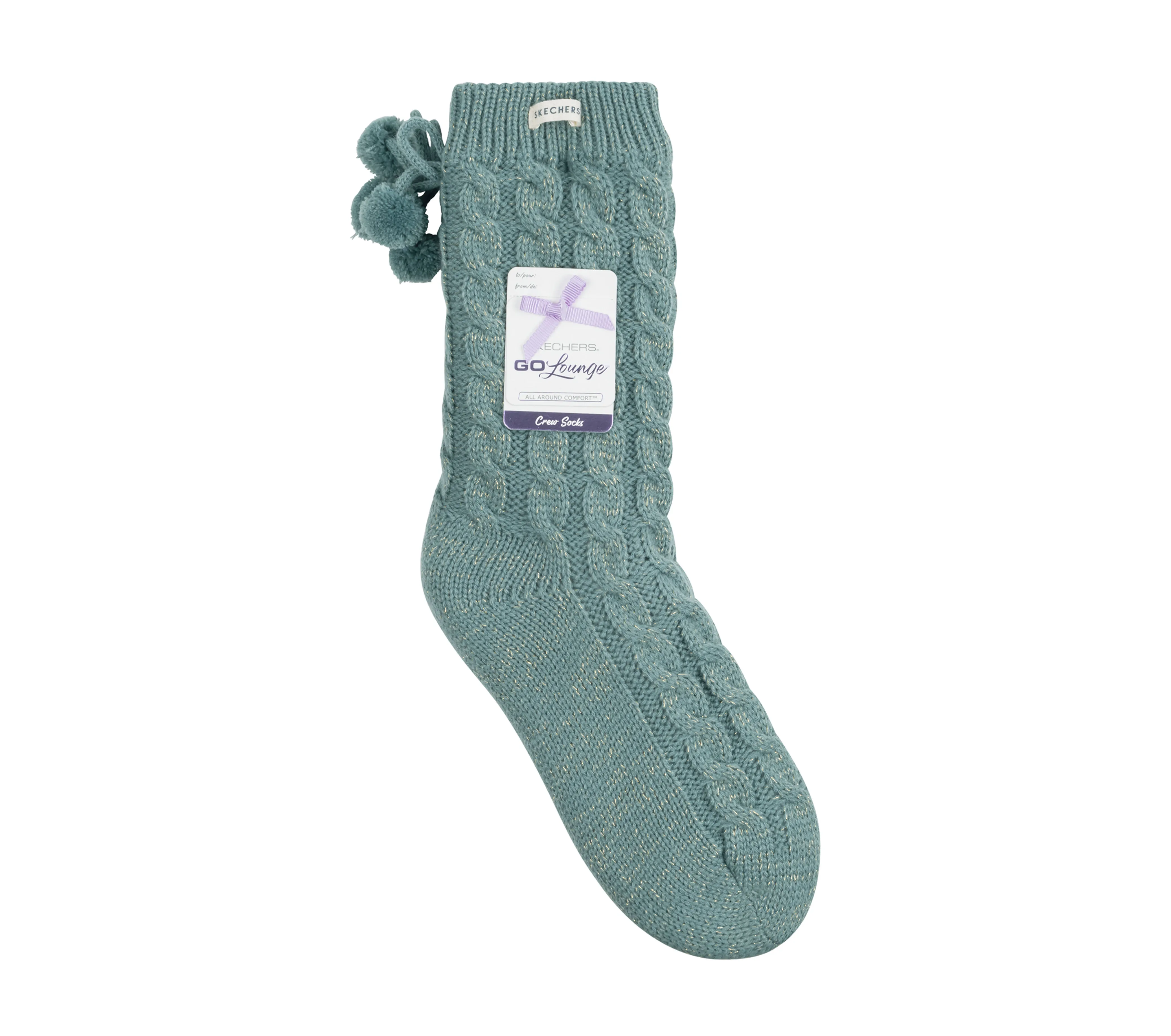 Fleece Lined GO LOUNGE Crew Sock - 1 Pack