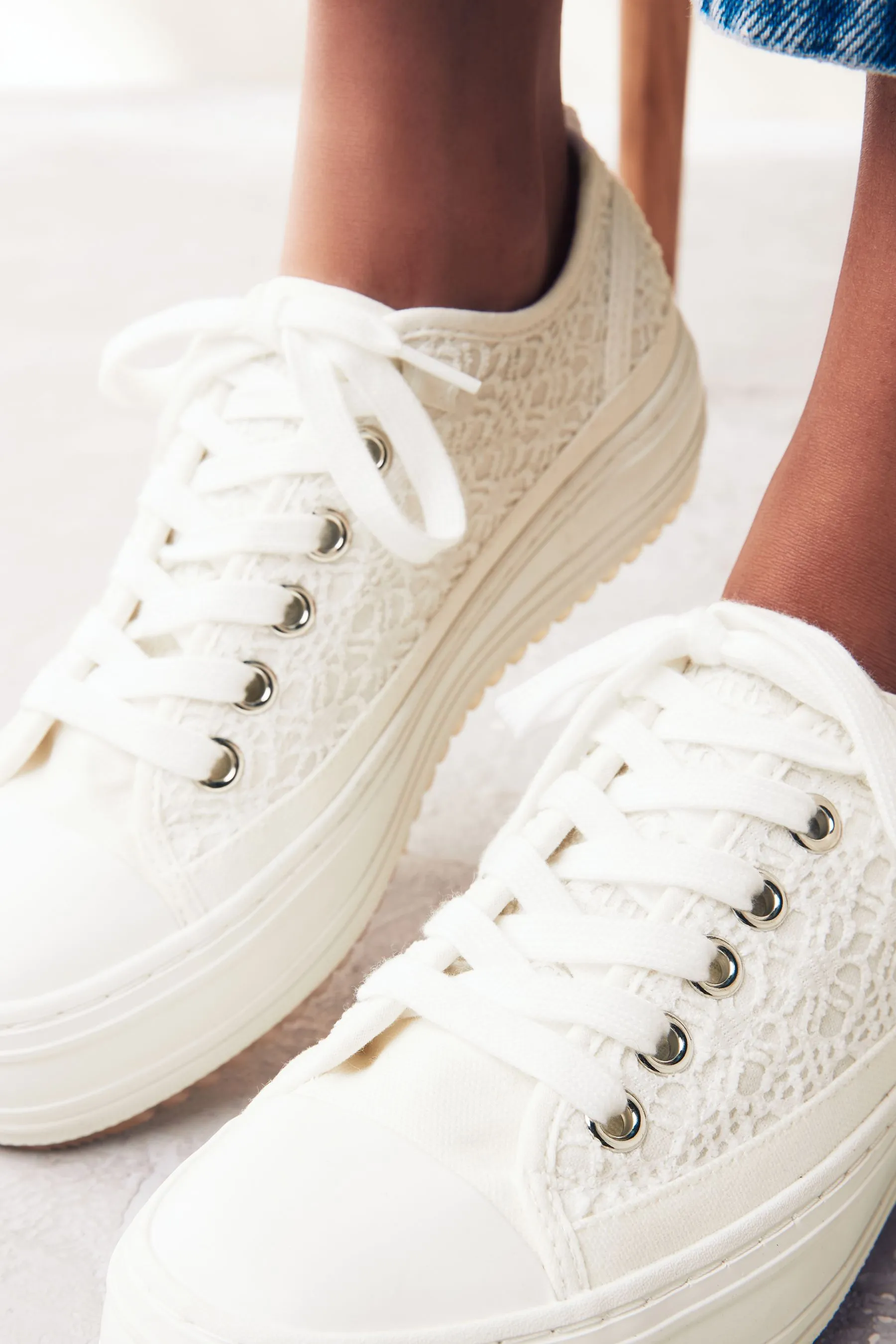 Forever Comfort® - Scarpe da ginnastica stile baseball con suola spessa    
