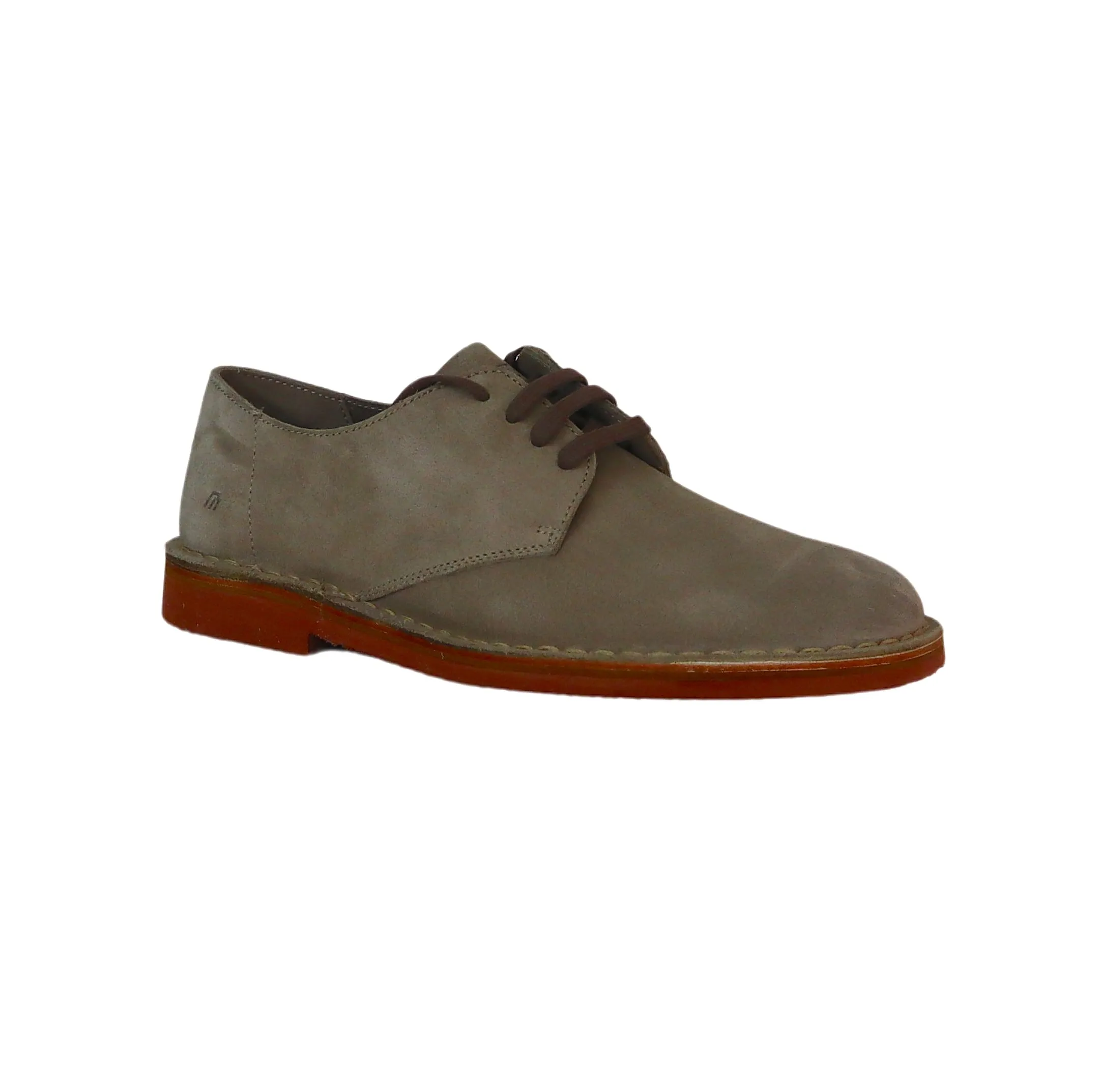 FRAU scarpe uomo derby stringata camoscio 25F1 115 CASTORO EVA BEIGE estate 2024