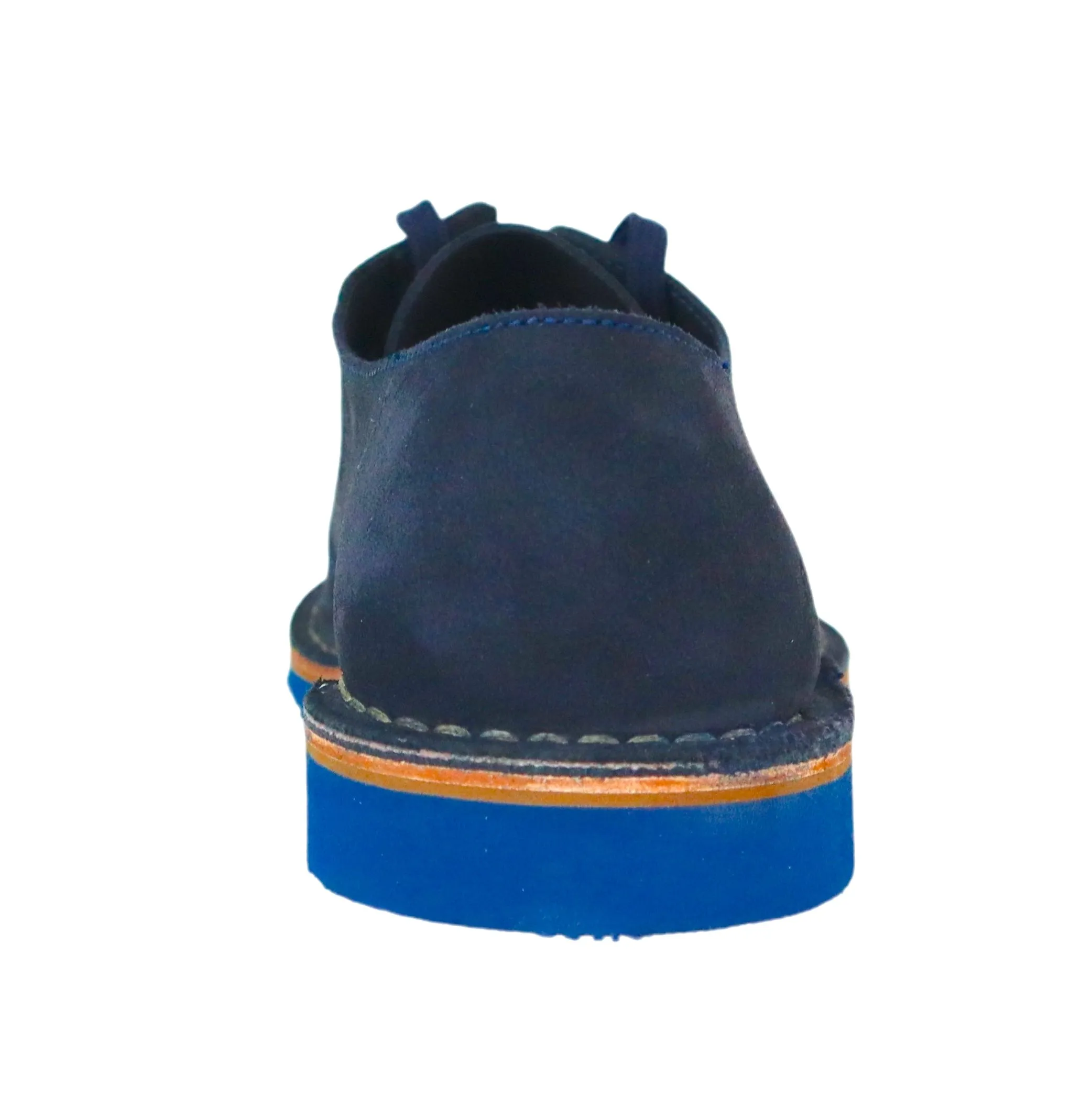FRAU scarpe uomo derby stringata camoscio 25F1 115 CASTORO EVA BLU estate 2024