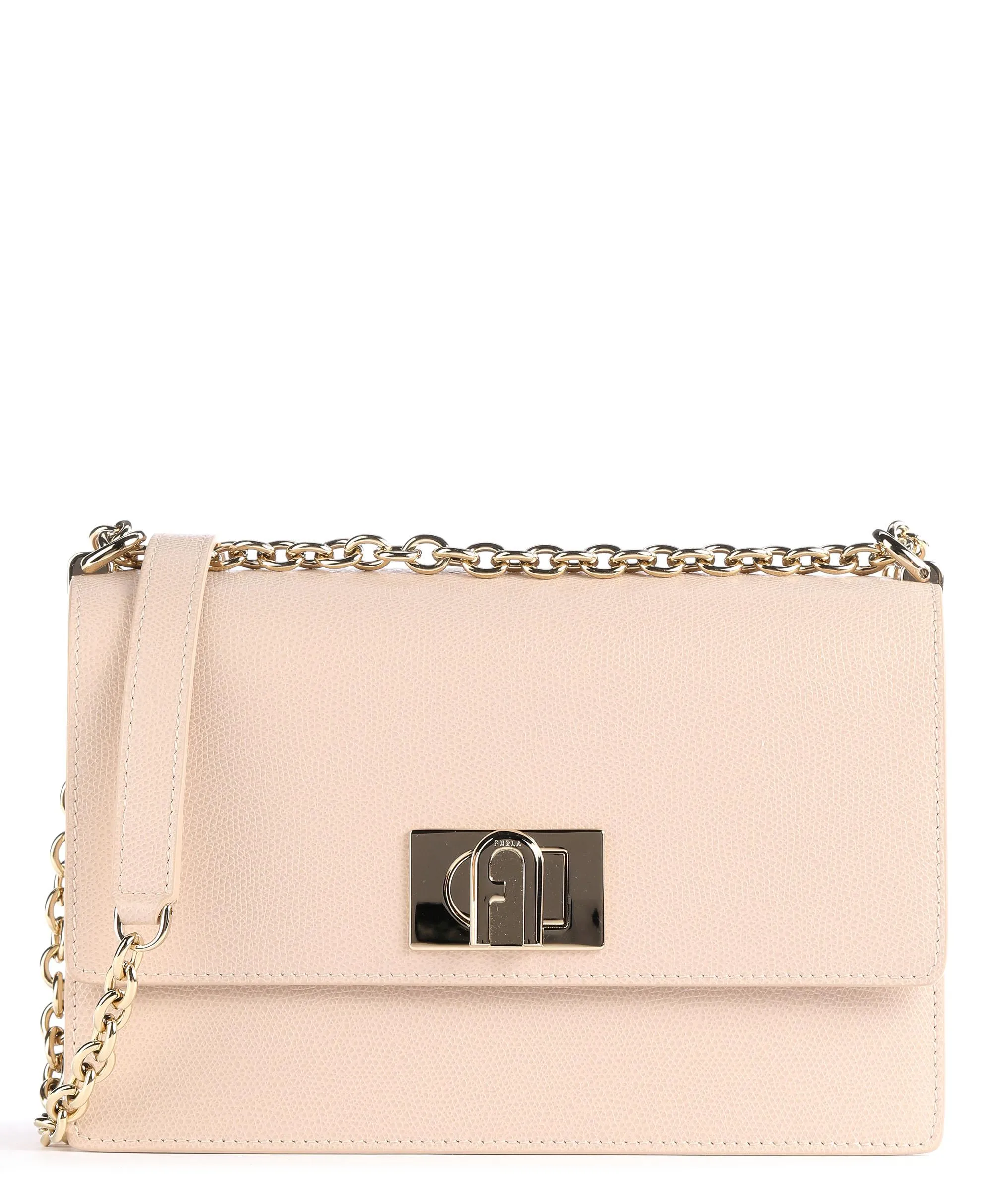  Furla 1927 S Borsa a spalla pelle granulata nude  