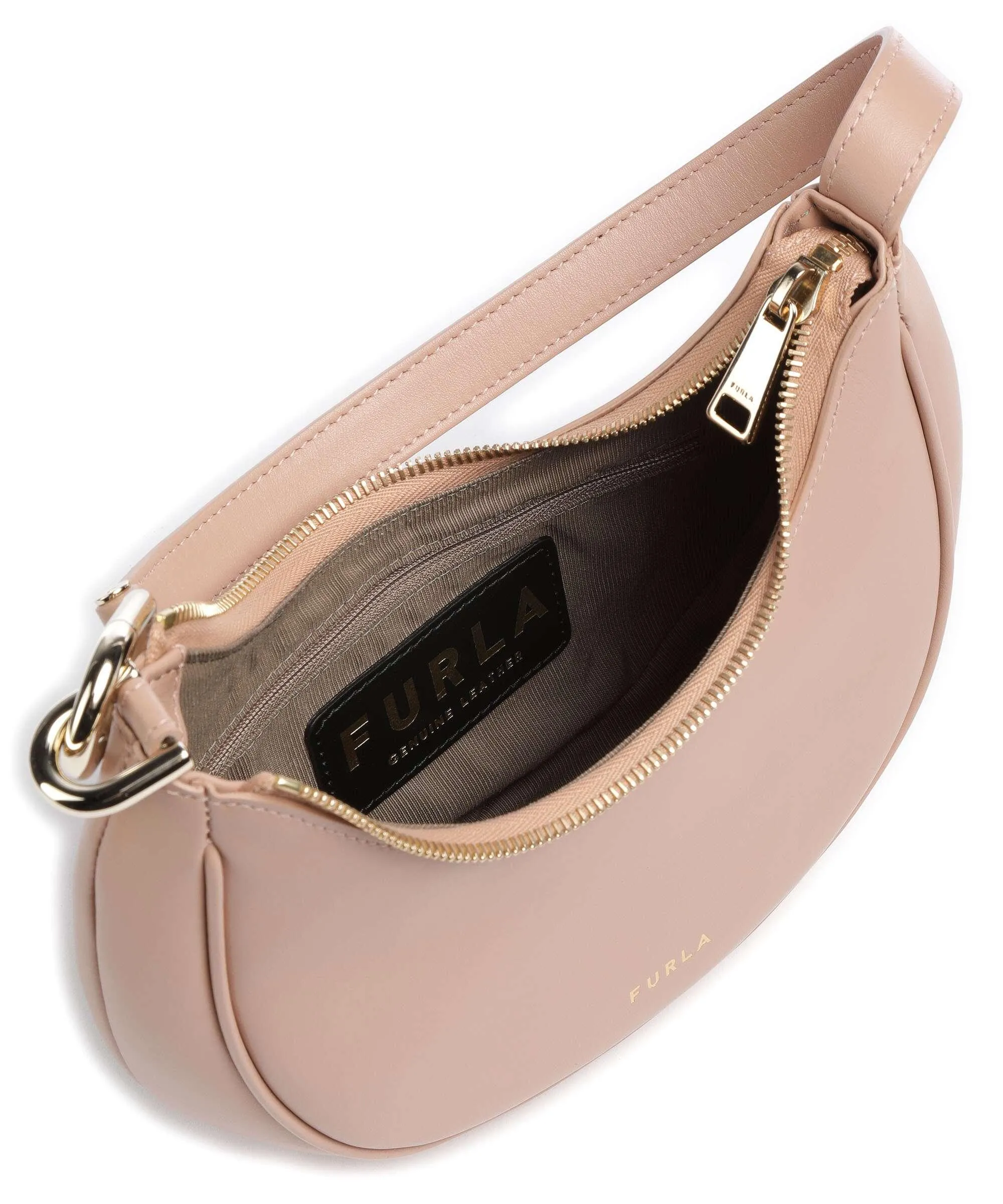 Furla Primavera S Borsa a spalla pelle a grana fine rosa antico  
