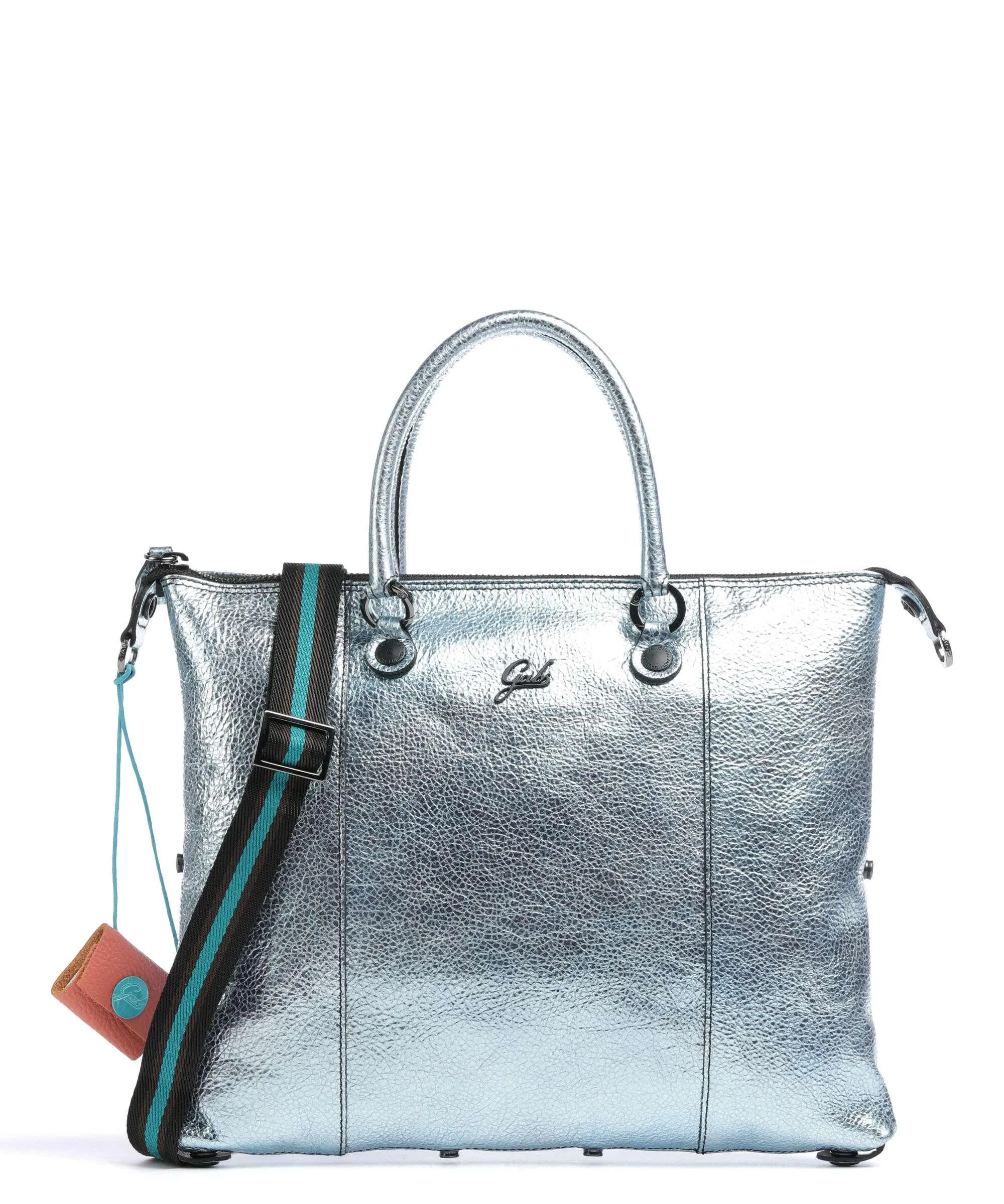  Gabs G3 Plus M Borsa a zainetto pelle di vitello grana blu chiaro  