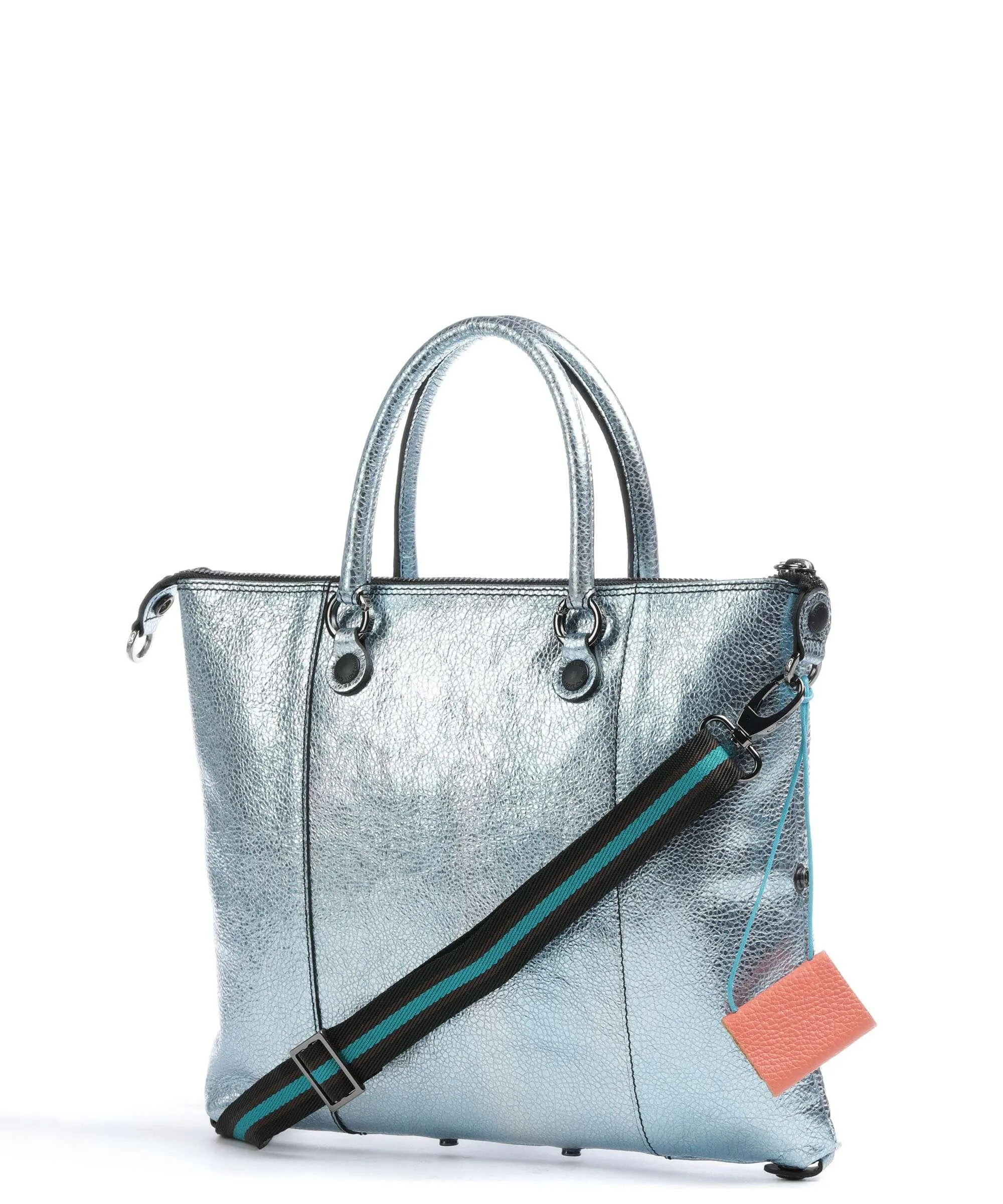  Gabs G3 Plus M Borsa a zainetto pelle di vitello grana blu chiaro  