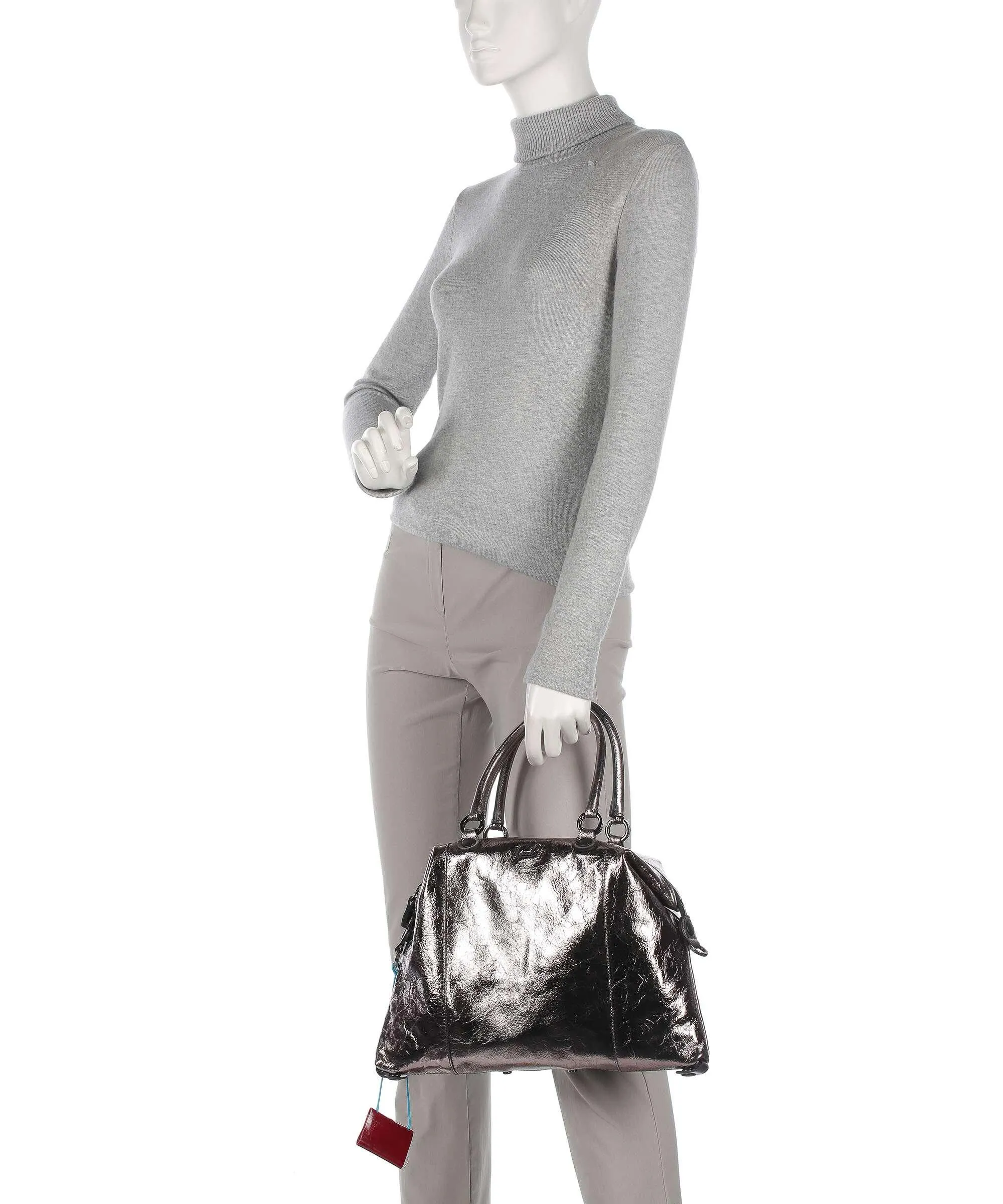  Gabs G3 Plus M Borsa a zainetto pelle di vitello grana blu chiaro  