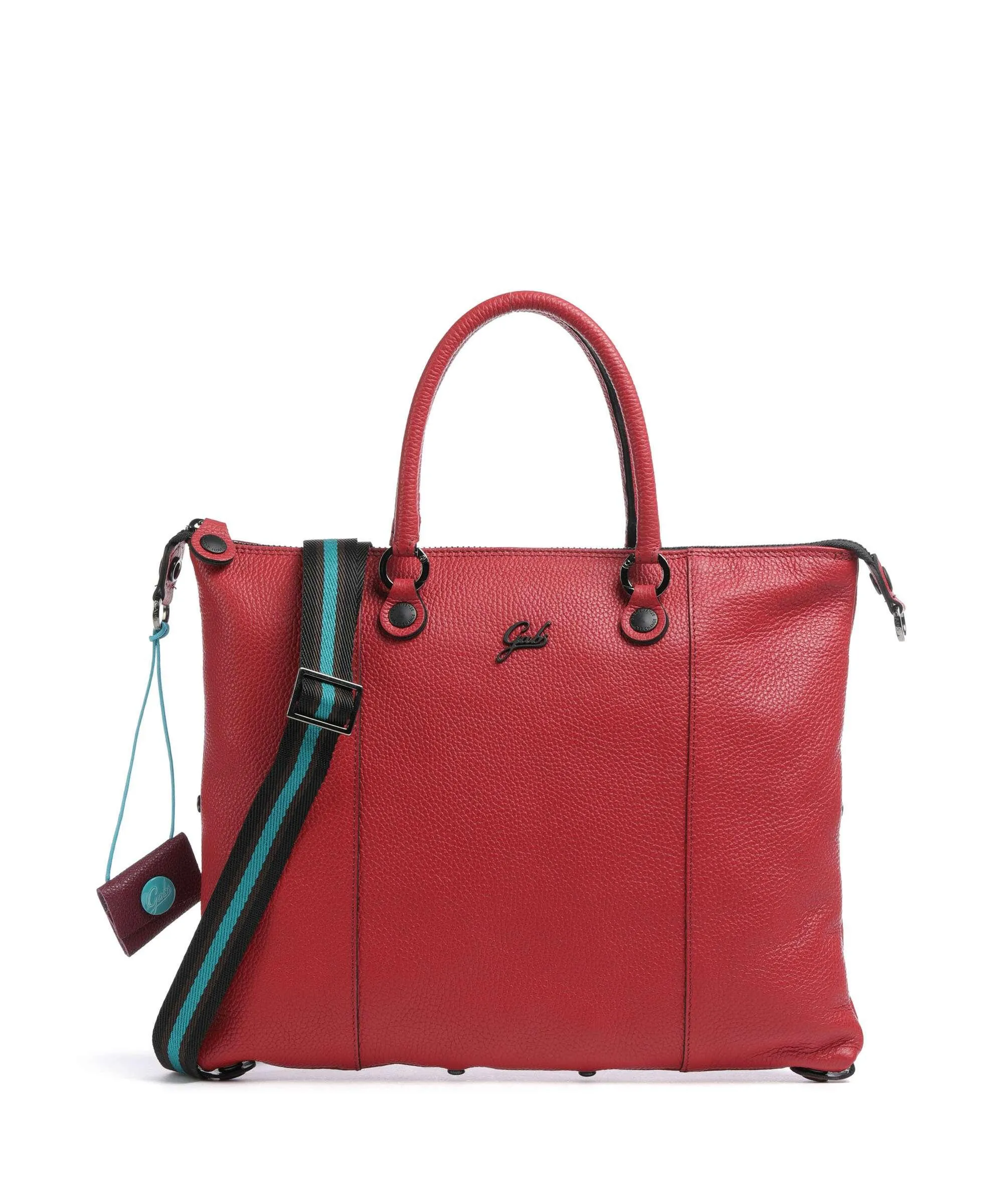 Gabs G3 Plus M Borsa a zainetto pelle di vitello grana rosso  