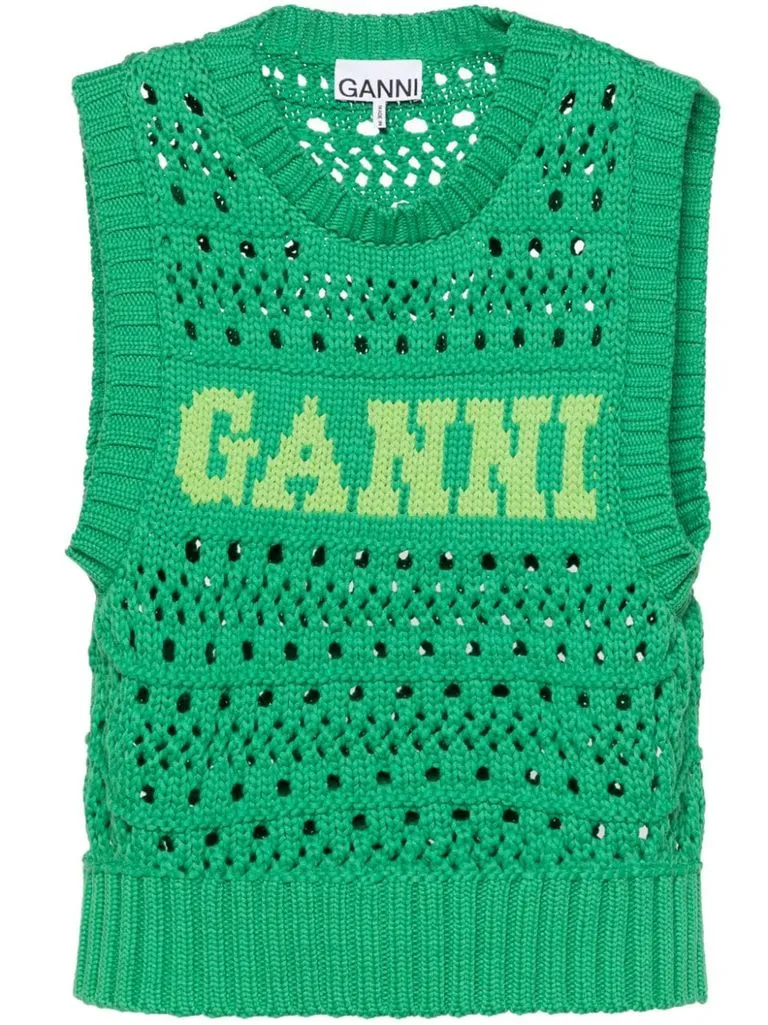 ganni Gilet a uncinetto