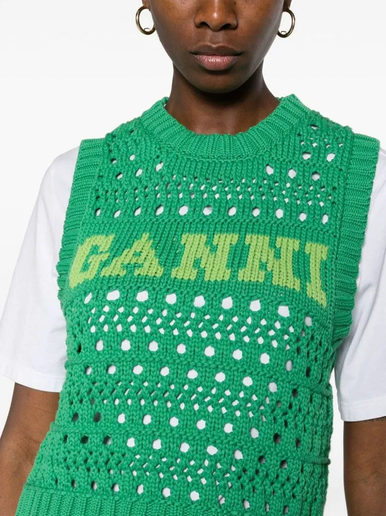 ganni Gilet a uncinetto