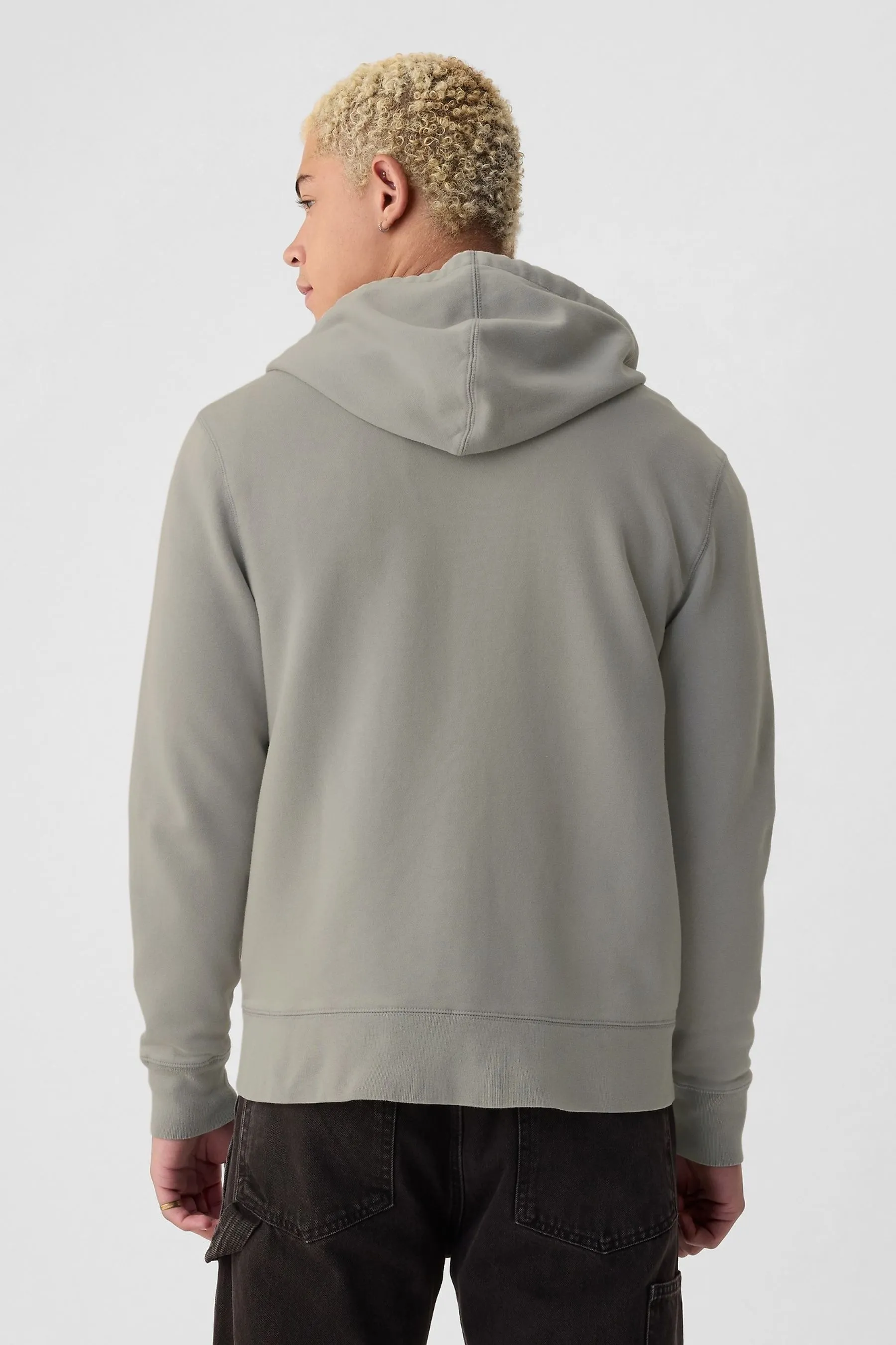 GAP - Felpa con cappuccio, zip e logo arch