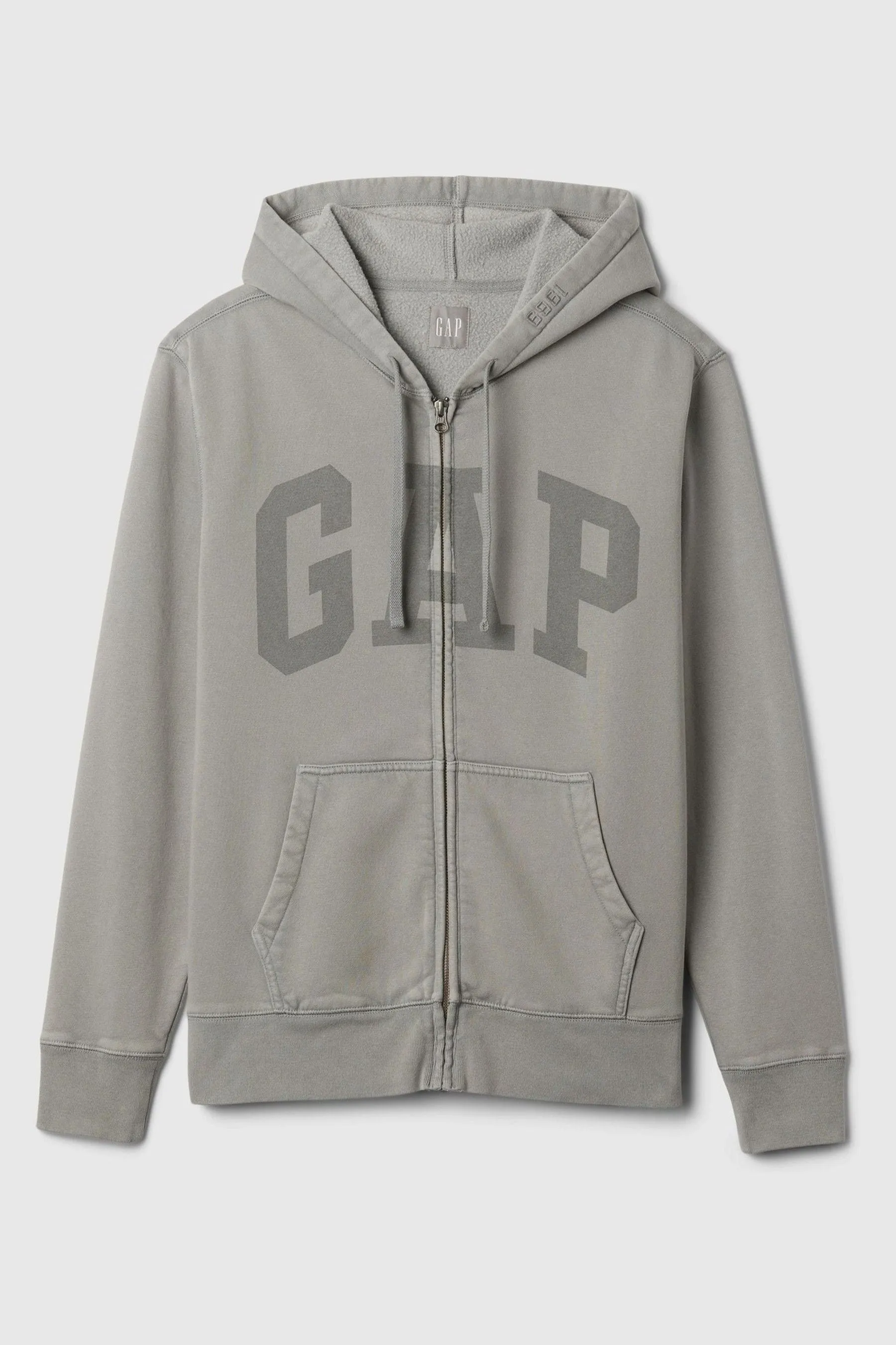 GAP - Felpa con cappuccio, zip e logo arch