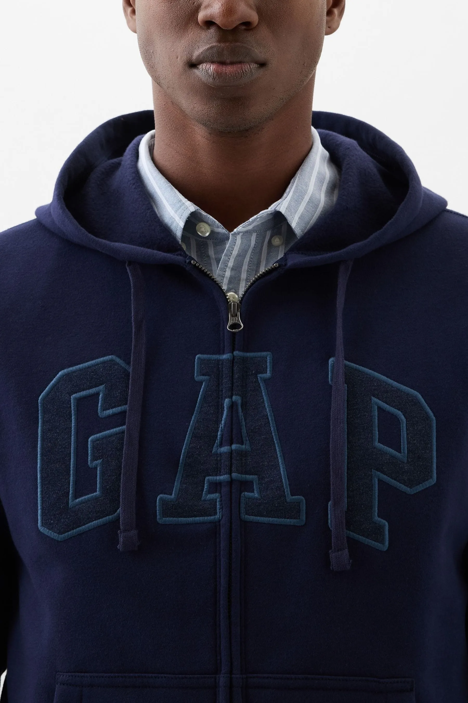 Gap - Felpa con cappuccio, zip e logo