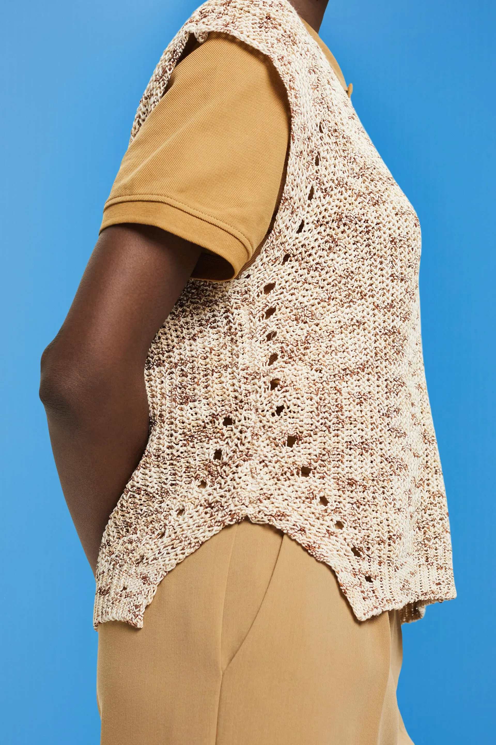 Gilet con scollo a V