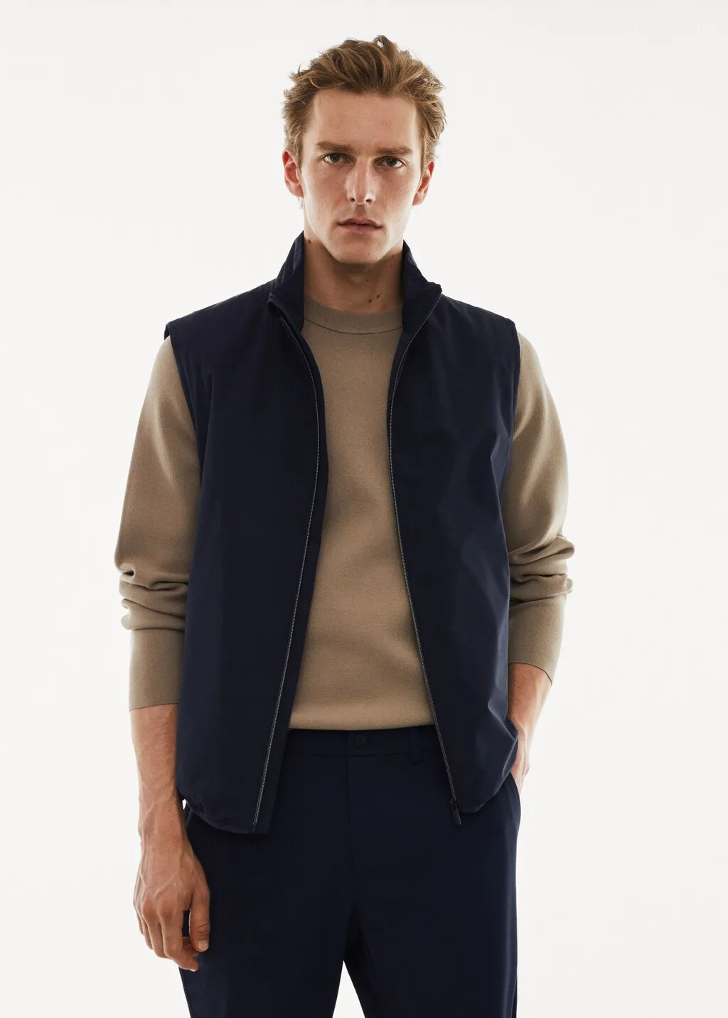 Gilet leggero trapuntato water-repellent