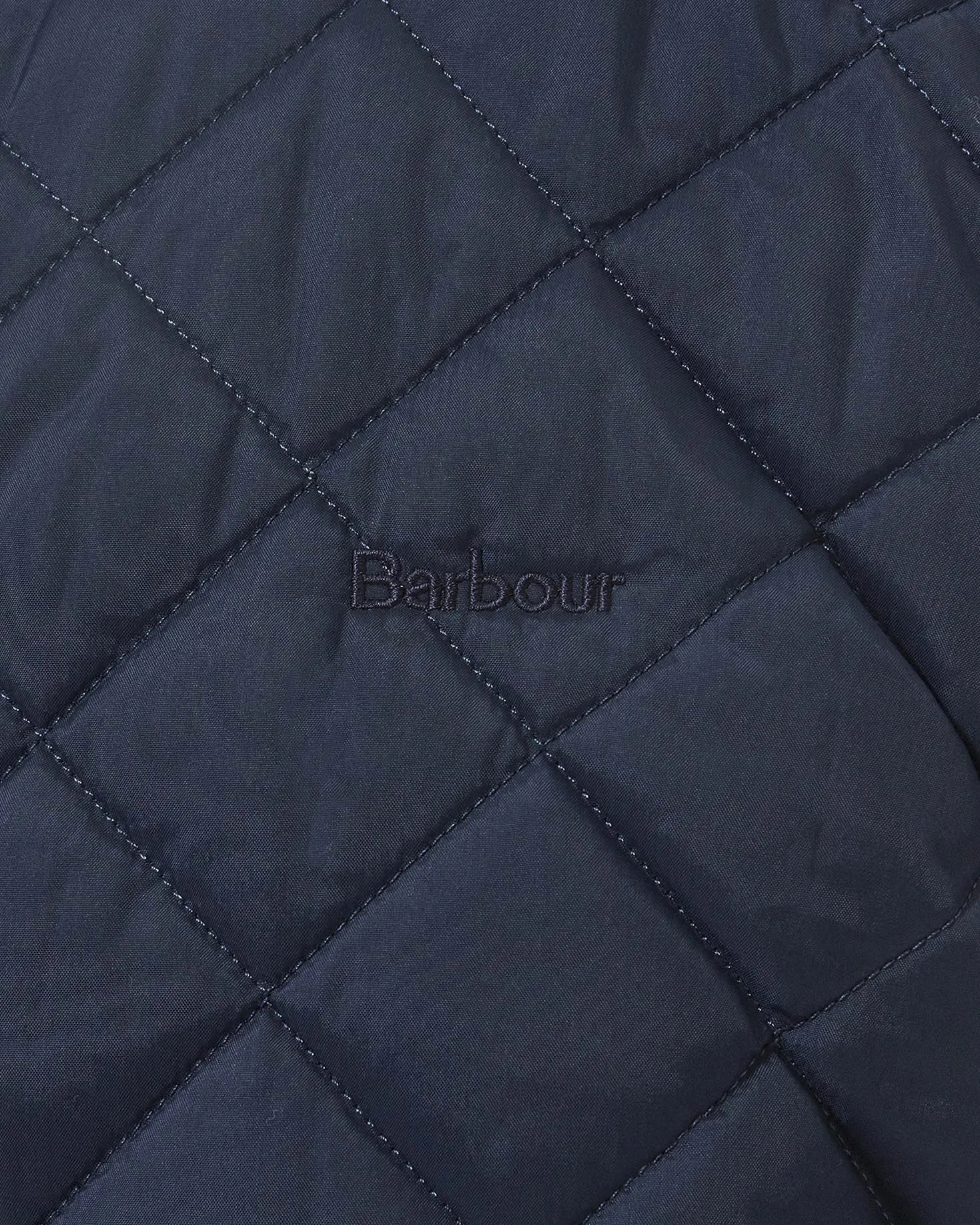 Gilet Monty blu trapuntato a rombi con colletto in velluto