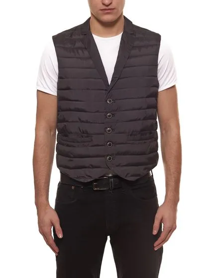 Gilet trapuntato Guido Maria Kretschmer gilet da uomo elegante con collo bavero marrone chiaro