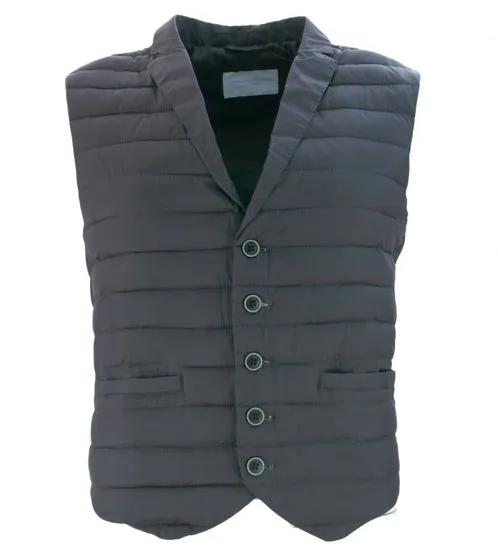 Gilet trapuntato Guido Maria Kretschmer gilet da uomo elegante con collo bavero marrone chiaro