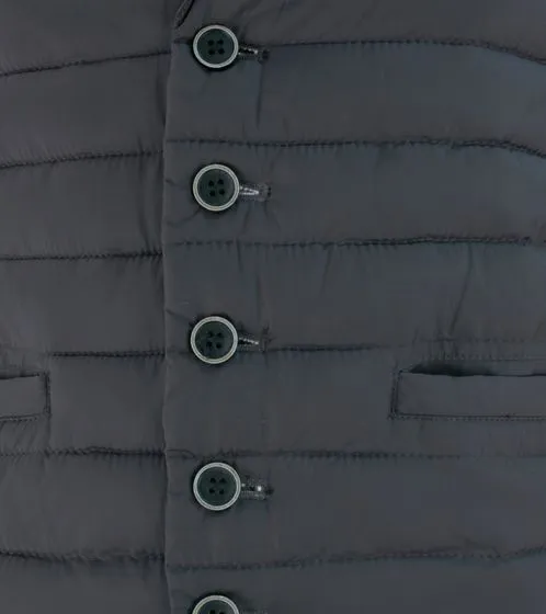 Gilet trapuntato Guido Maria Kretschmer gilet da uomo elegante con collo bavero marrone chiaro