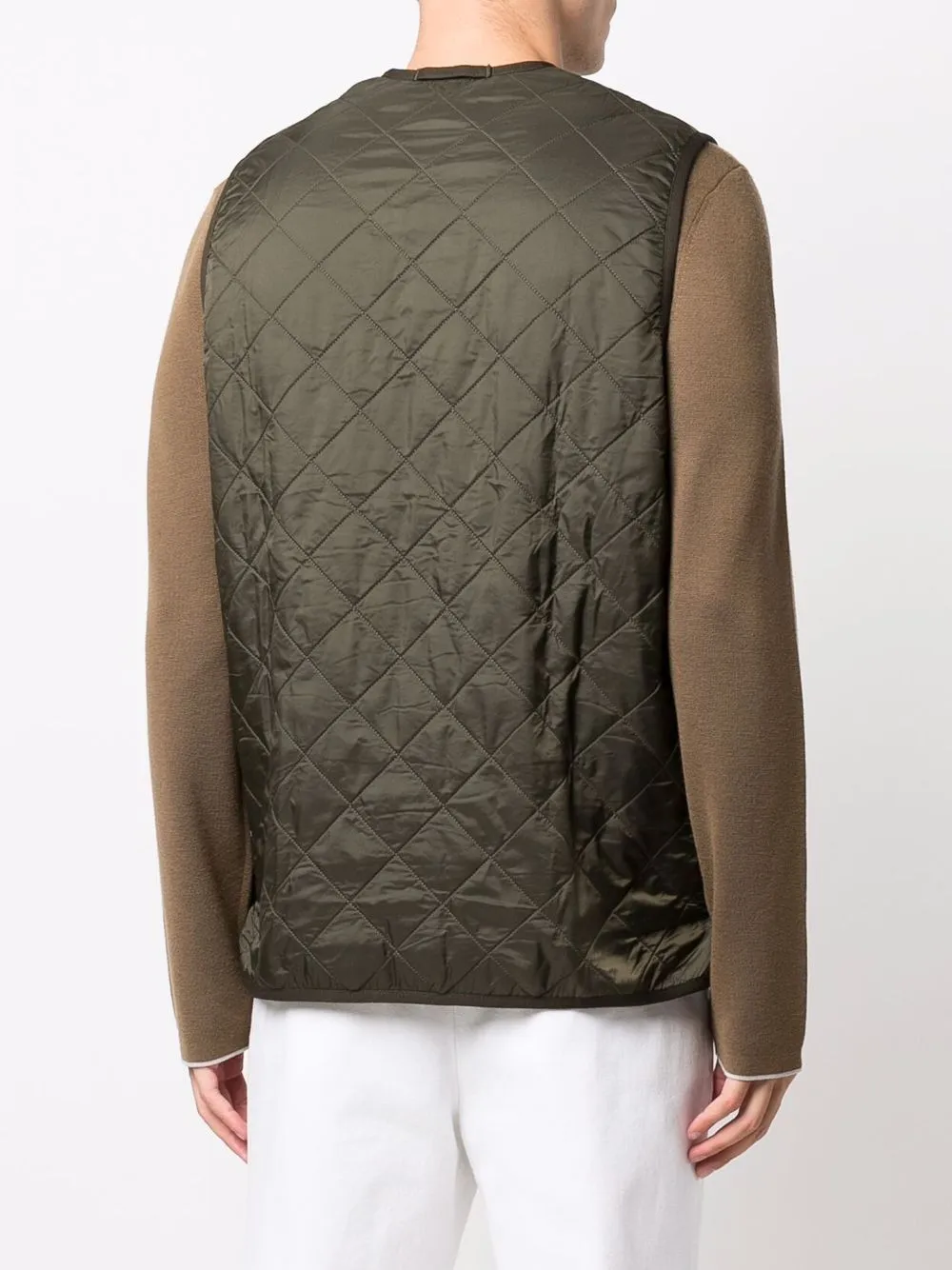 gilet trapuntato verde