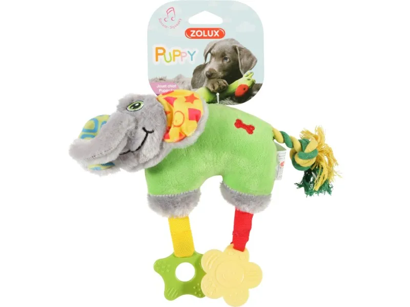 Gioco peluche elefante verde