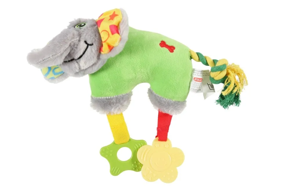 Gioco peluche elefante verde