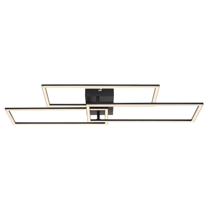 Globo TINY Plafoniera LED Nero, 1-Luce, Telecomando