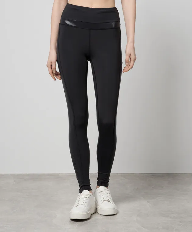 Goldbergh Leggings con logo Vibe in nero GB35060241
