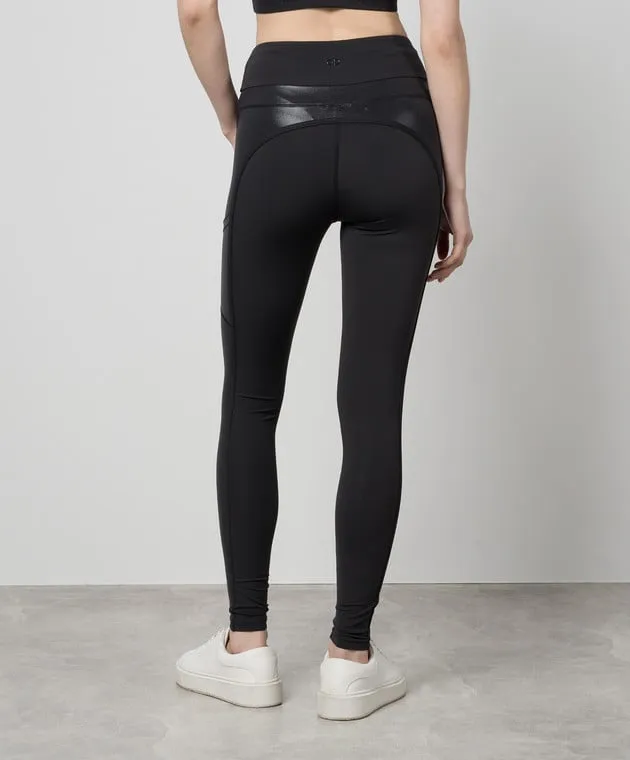 Goldbergh Leggings con logo Vibe in nero GB35060241