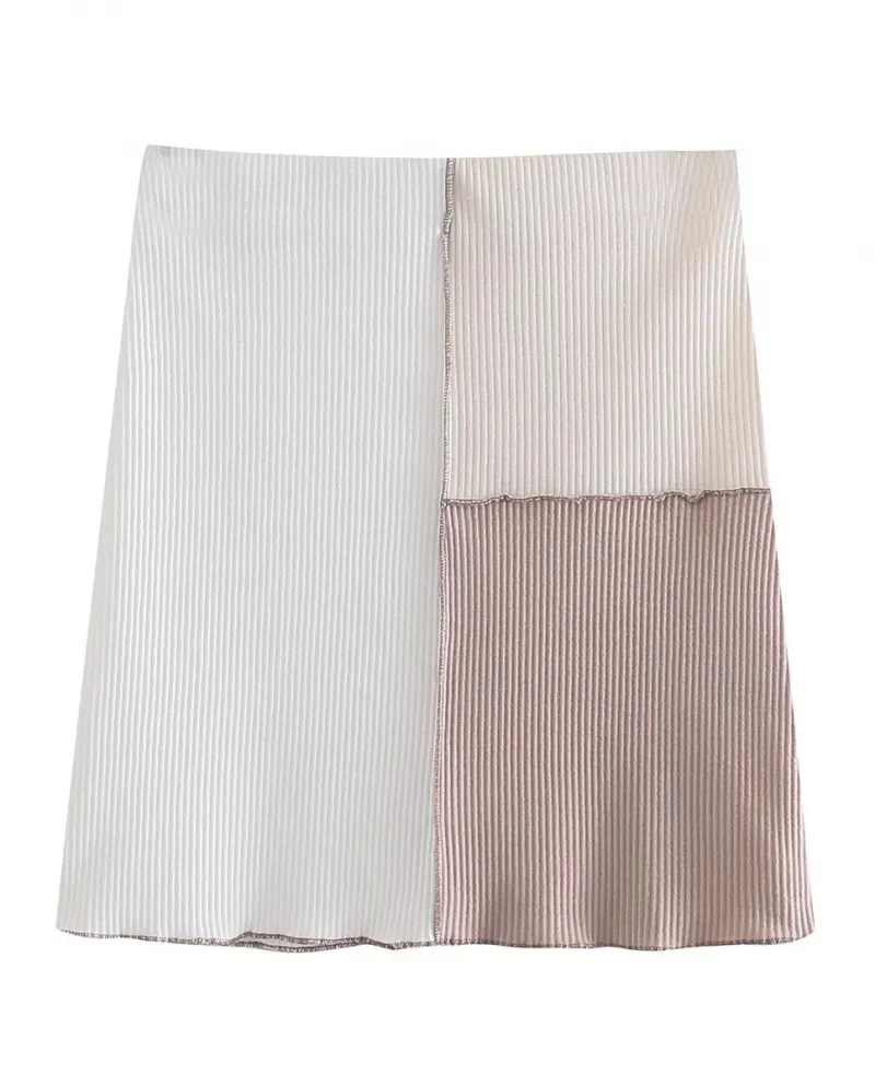 Gonna elastica slim fit con filo di colore a contrasto moda donna S Street Style