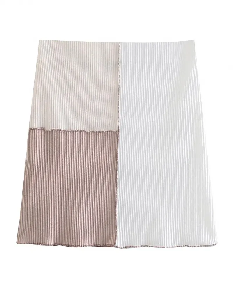 Gonna elastica slim fit con filo di colore a contrasto moda donna S Street Style