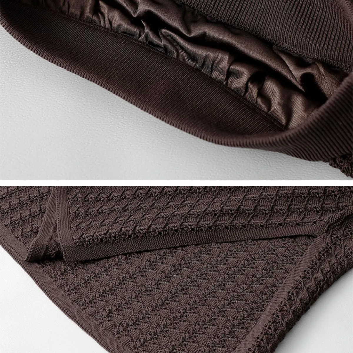 Gonna lunga lavorata a maglia elastica scolpita da donna con fodera Gonne a tubino drappeggiate a vita alta con coulisse Autunno