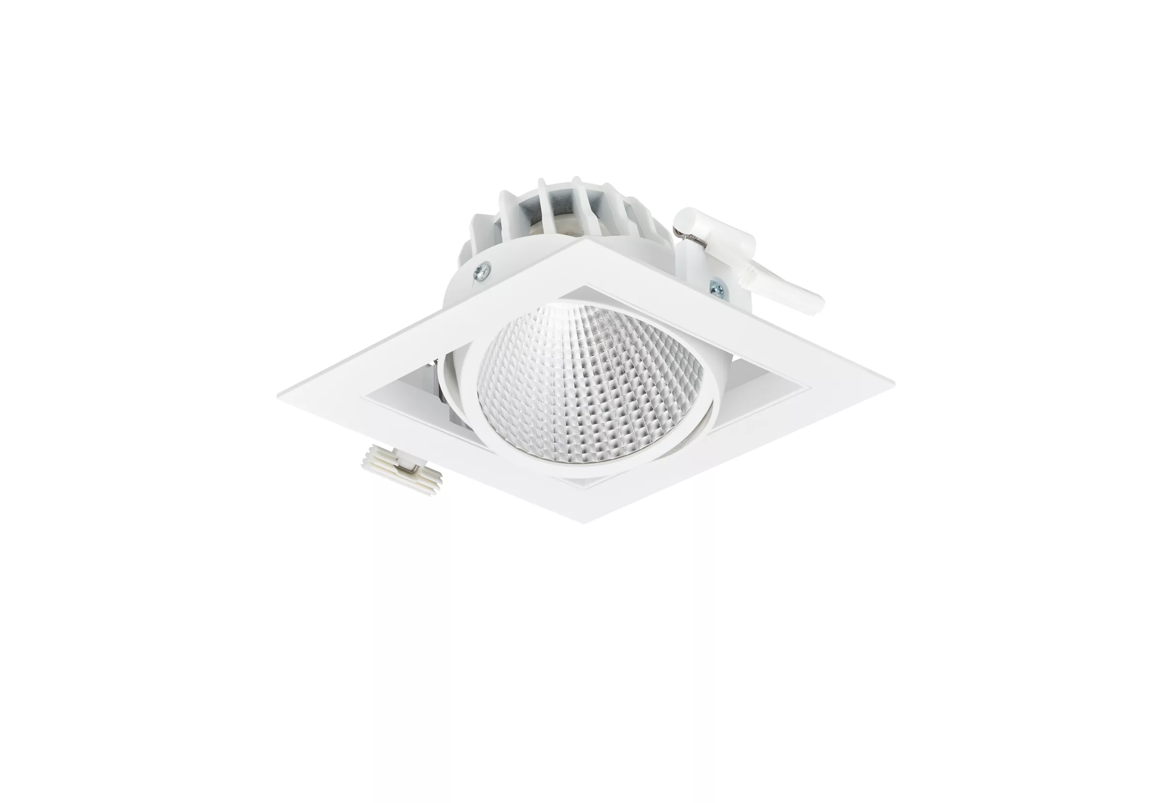 GreenSpace Accent Gridlight Gen2, 1 spot, 30 W, C/O 154x154mm, 3800 lm, 2700 K, Fascio medio, Alluminizzata, Bianco, IP20
