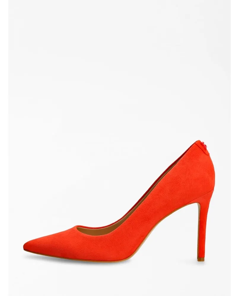 GUESS FL5PIESUE08 décoletté scarpe tacco spillo camoscio rosso