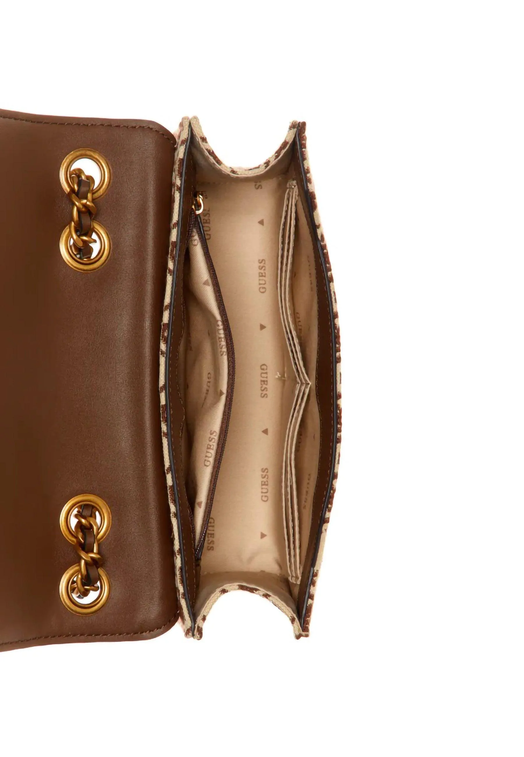 GUESS Izzy Borsa Tracolla Brown Logo JB865421
