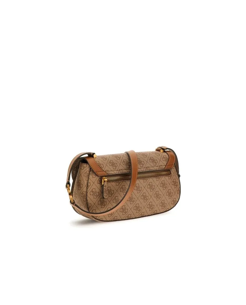 GUESS SB920220 DAGAN MINI borsa spalla tracolla logata marrone