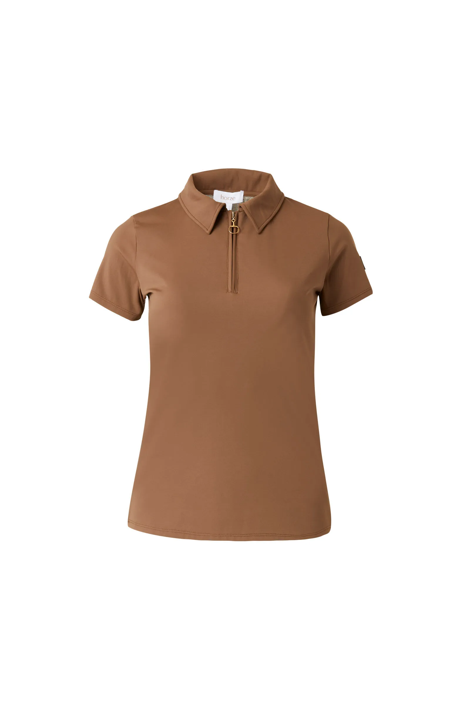 Horze Sagira Maglia da allenamento con retro dorato da donna