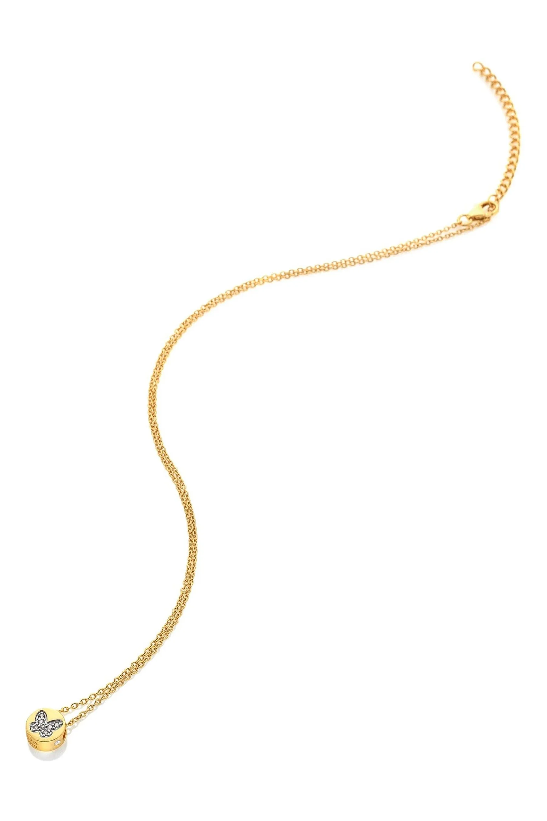 Hot Diamonds x JJ Collana con ciondolo placcato in oro    