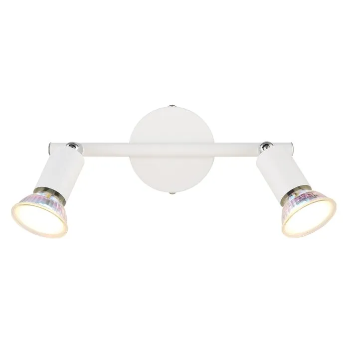 Illuminazione Globo Lighting Matrix Plafoniera, Faretto da soffitto, Applique, Faretto da parete Bianco, 2-Luci