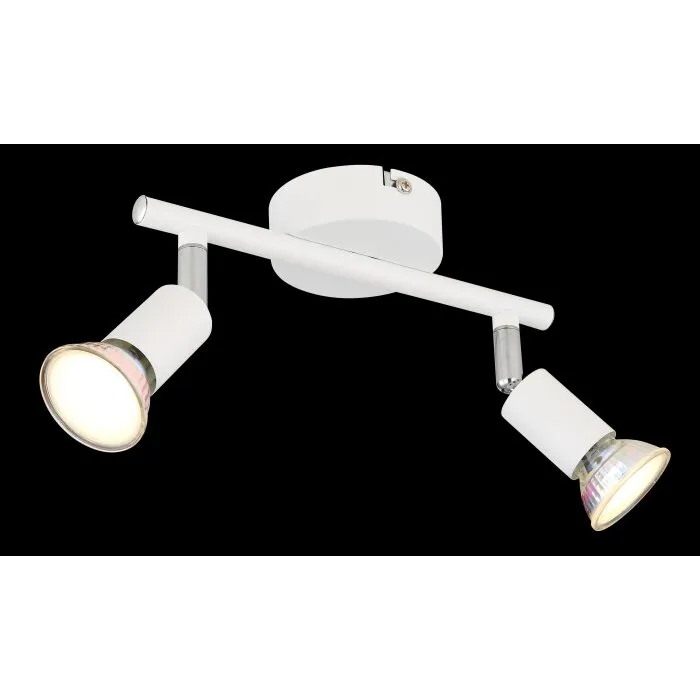 Illuminazione Globo Lighting Matrix Plafoniera, Faretto da soffitto, Applique, Faretto da parete Bianco, 2-Luci