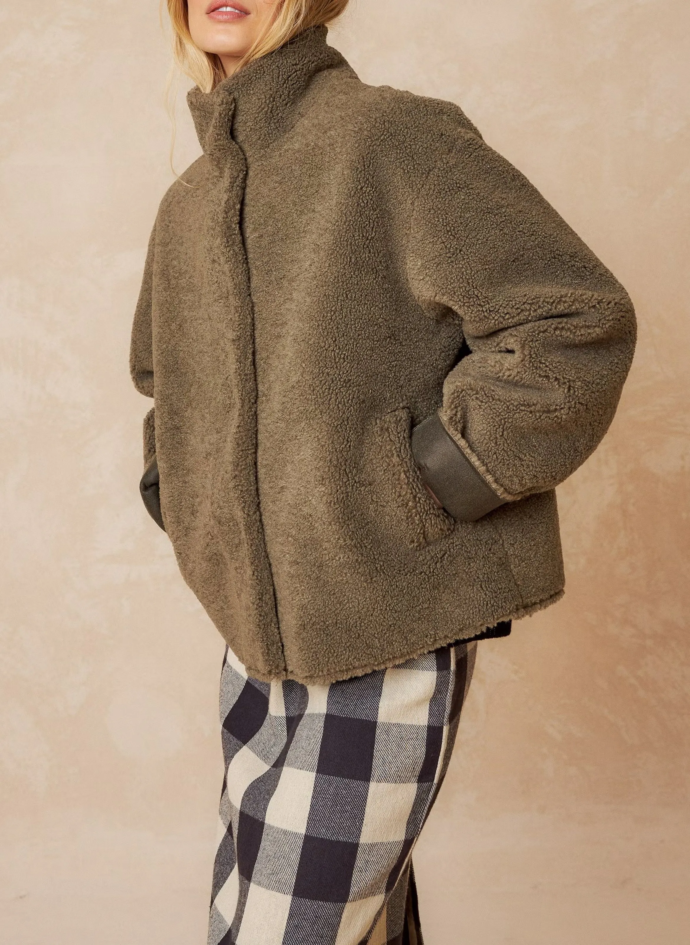  INDI & COLD   Giacca a collo alto | Verde