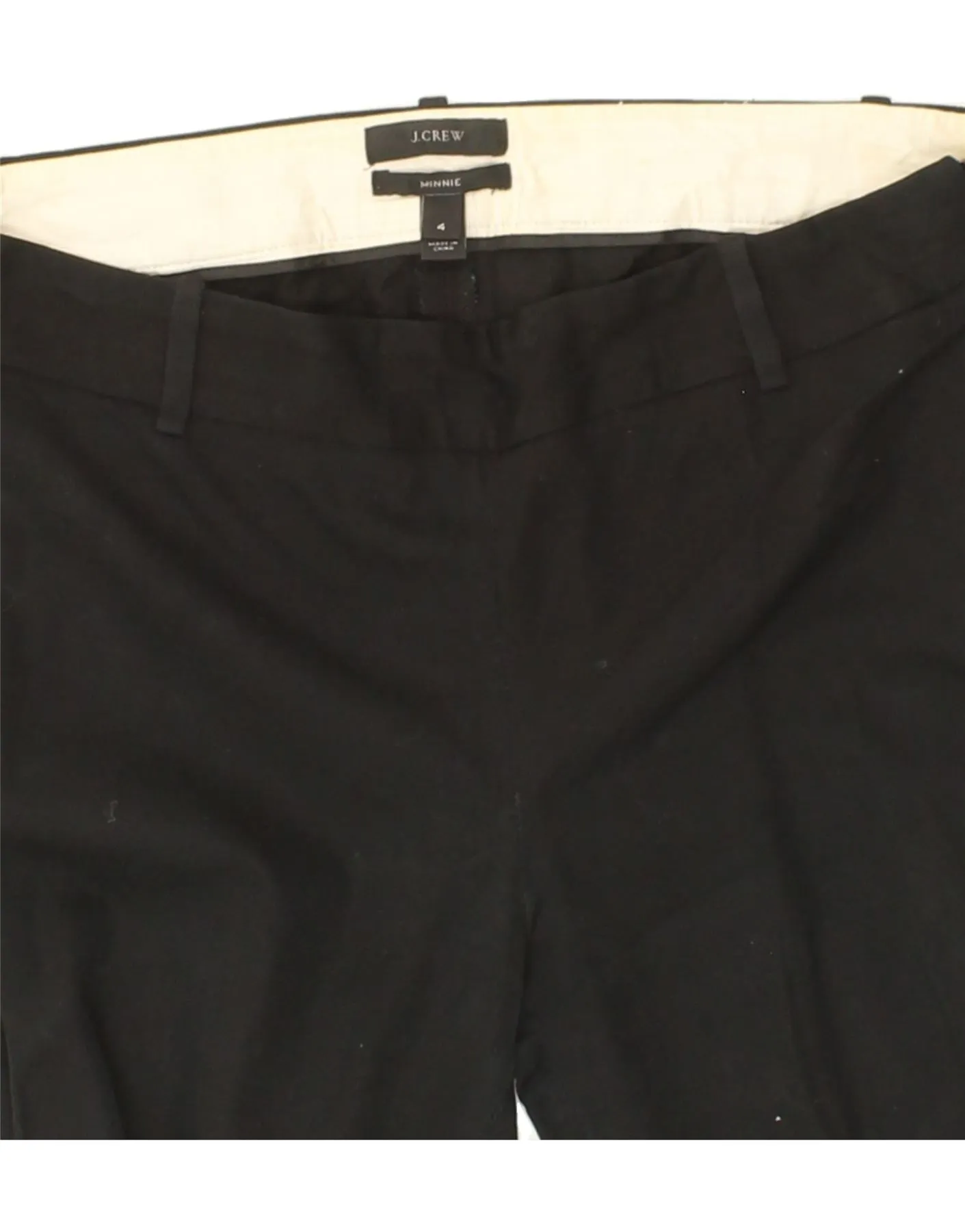 J. CREW Womens Minnie Slim Cropped Trousers US 4 Small W30 L24 Black