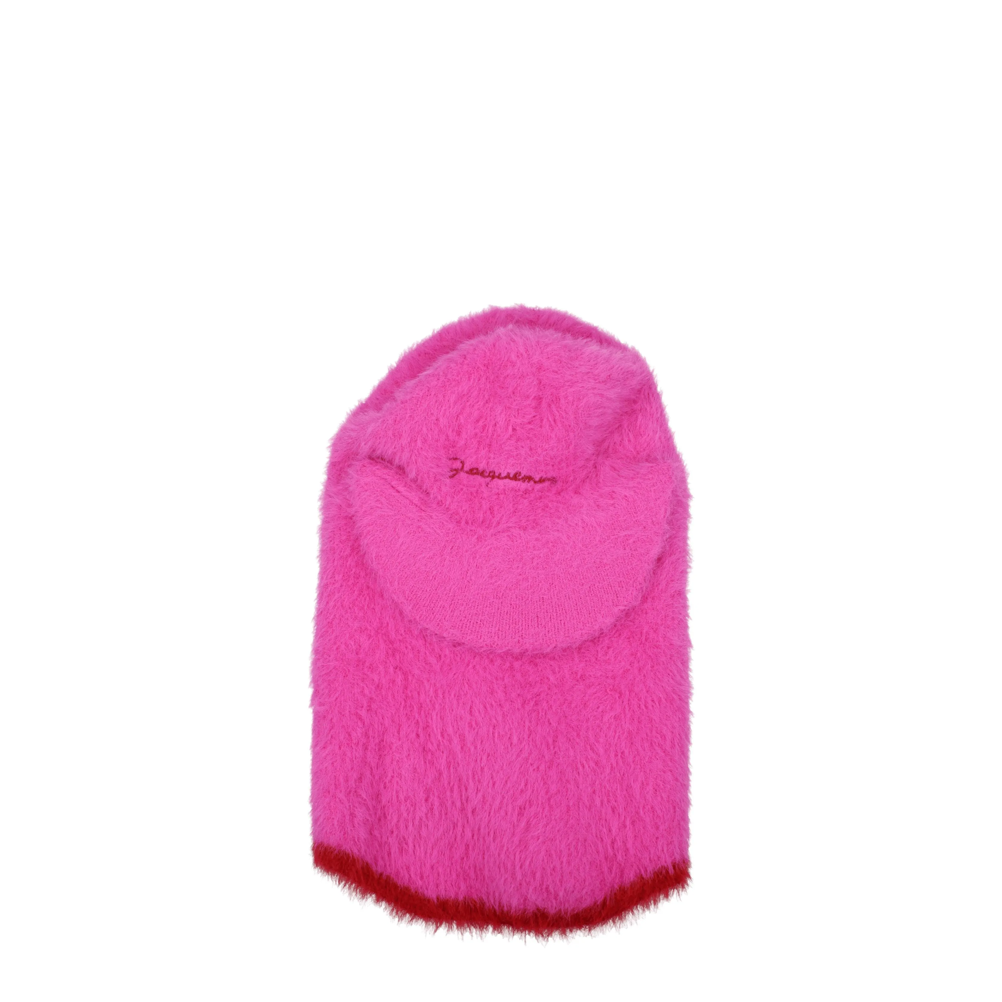 Jacquemus Cappelli La cagoule Donna Poliammide Rosa/Rosso