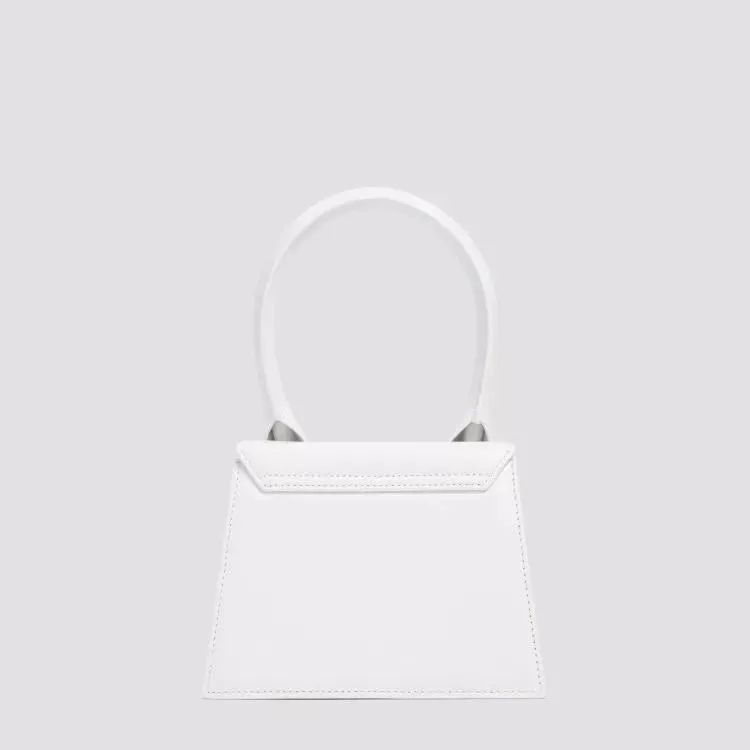 Jacquemus White Leather Moyen Le Chiquito Bag White 