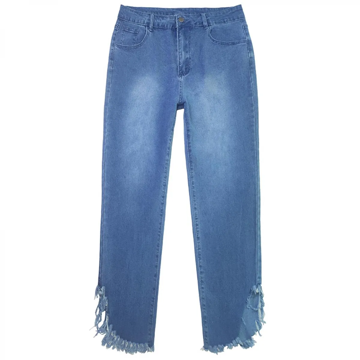 Jeans a vita alta 2023 Jeans skinny slim con spacco diagonale Pantaloni in denim da donna vintage femminili Pantaloni a matita S